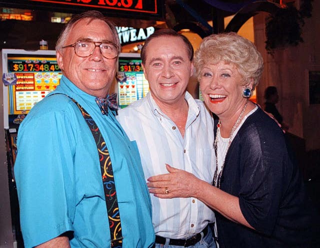 Corrie's Jack and Vera Duckworth (Bill Tarmey and Liz Dawn) and Ray Langton  (Neville Buswell)
