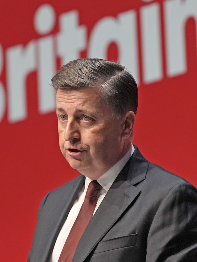 Scottish Secretary Douglas Alexander speaks during the Labour party conference 2025