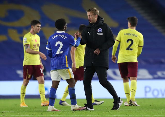 Potter's Brighton drew 0-0 with Burnley before the international break.