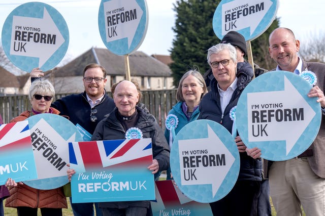 Malcolm Offord with Reform campaigners