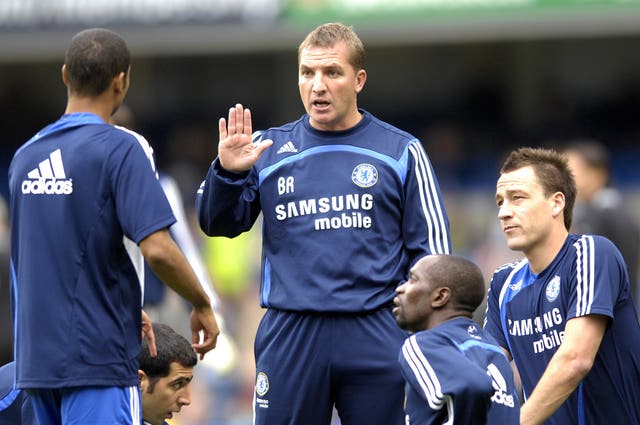 Brendan Rodgers worked as reserve team manager at Chelsea before leaving for Watford in 2008