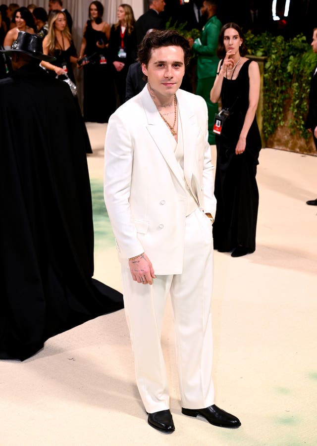 Brooklyn Beckham attending the Metropolitan Museum of Art Costume Institute Benefit Gala 2024 in New York
