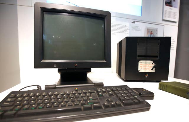 Photo of the NeXT computer used by Sir Tim Berners-Lee to design the World Wide Web - though this is not part of the auctio