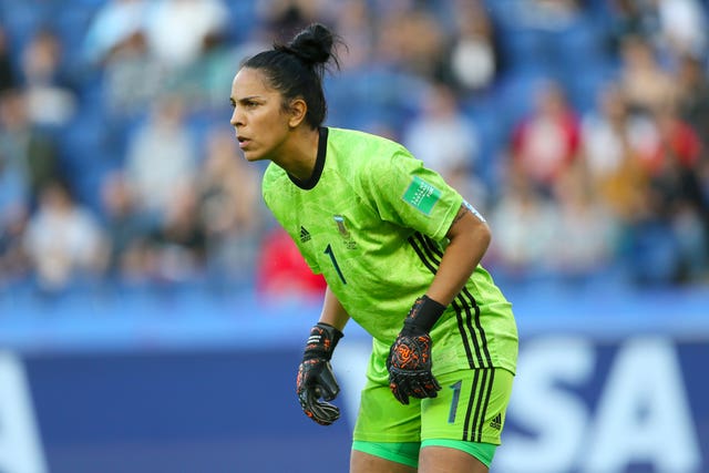 Argentina goalkeeper Vanina Correa was in fine form against England 