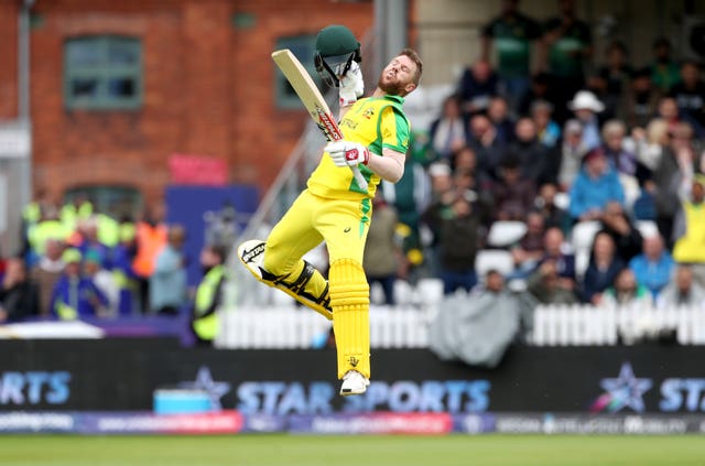 David Warner celebrated his century in style
