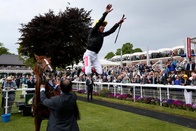 Frankie Detorri was in flying form following the victory of Stradivarius