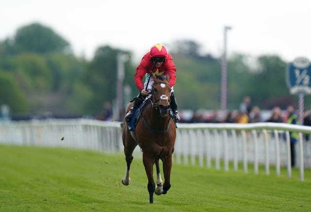 Highfield Princess winning the Duke of York Stakes