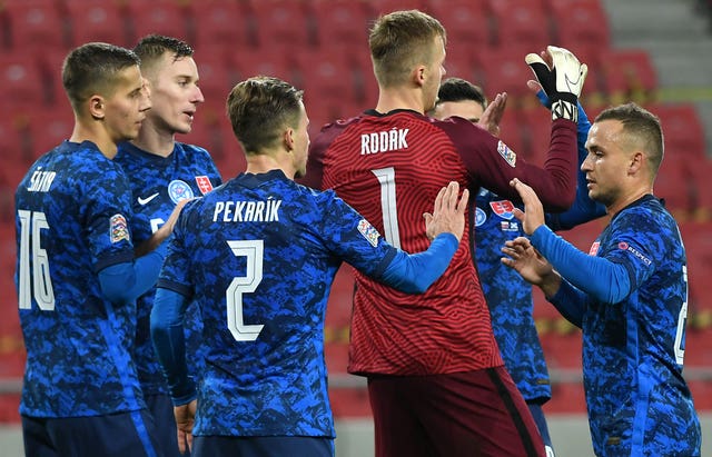 Slovakia goalkeeper Marek Rodak took the acclaim