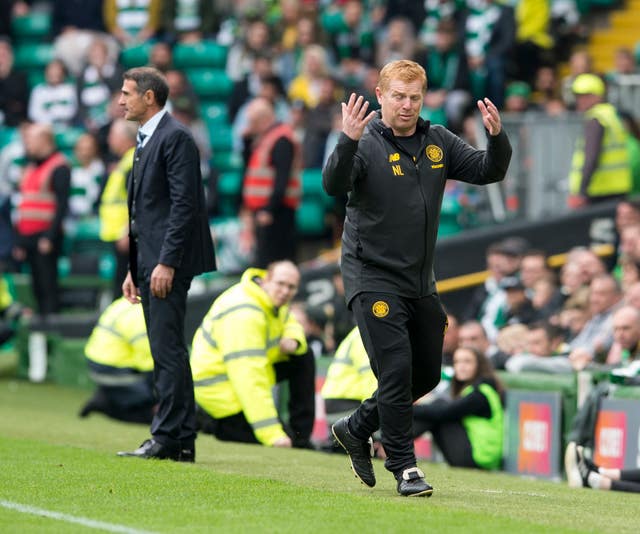 Neil Lennon was booked
