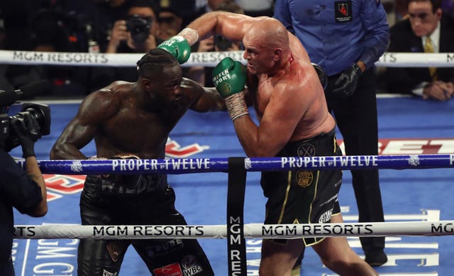 Eddie Hearn dismissed suggestions of a trilogy fight between Fury, right, and Deontay Wilder, left (Bradley Collyer/PA)