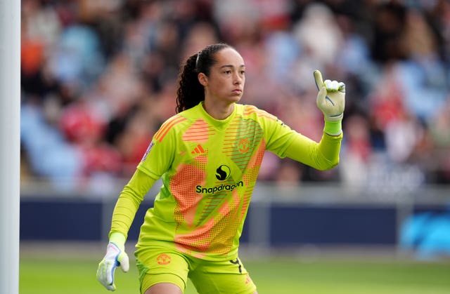 Manchester United goalkeeper Phallon Tullis-Joyce