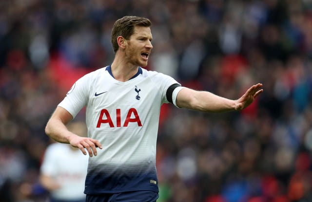 Jan Vertonghen is likely to start at left-back on Wednesday
