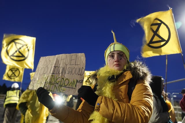 Extinction Rebellion protest at mine