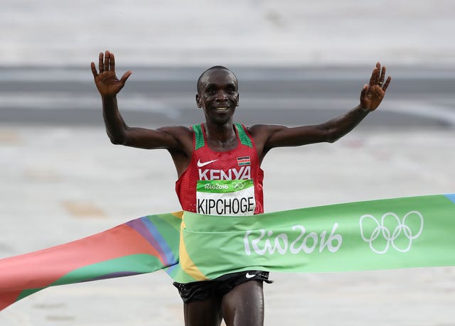 Kipchoge took Olympic gold in Rio.