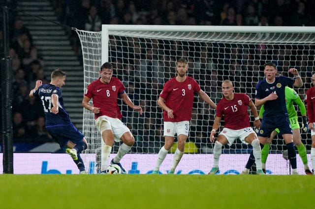 Stuart Armstrong puts Scotland ahead