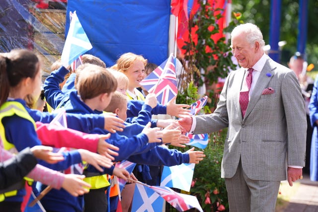 King visits Scotland for Holyrood Week