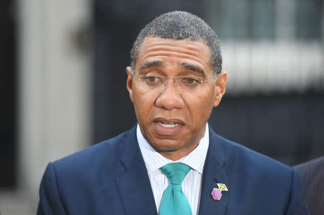The Prime Minister of Jamaica Andrew Holness has said people affected should be offered compensation (Victoria Jones/PA)