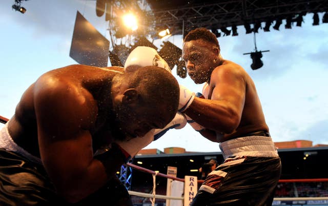 Danny Williams in action against Dereck Chisora