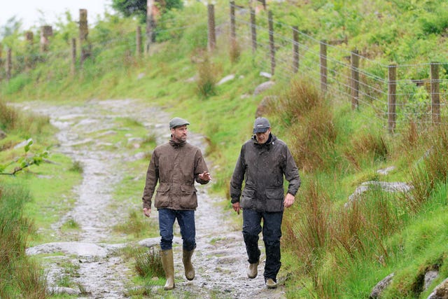 William during a visit to Tor Bog, an area of restored peatland on Dartmoor in 2025