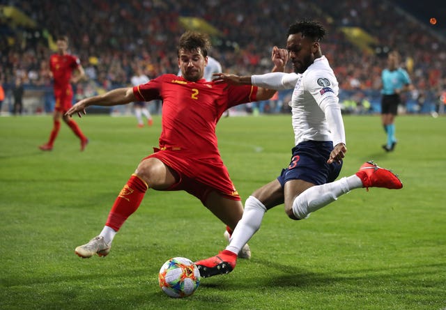 Danny Rose, right, was subjected to racist abuse in Podgorica