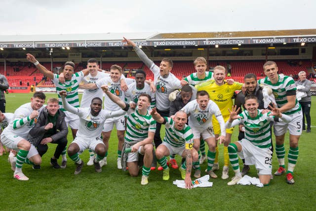 Celtic celebrated at Pittodrie 