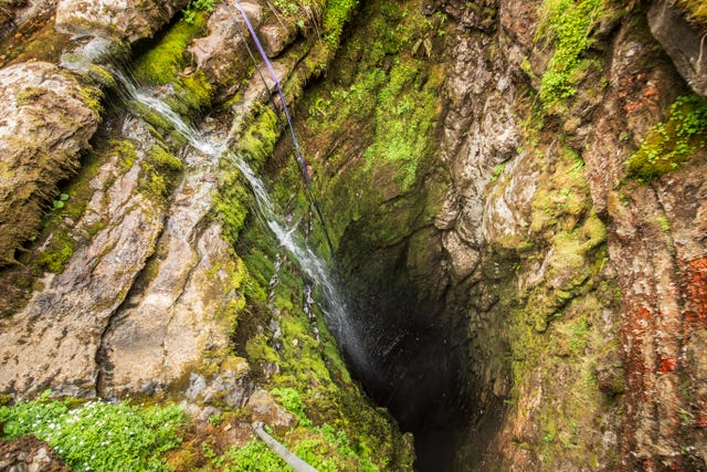 The entrance to Gaping Gill 