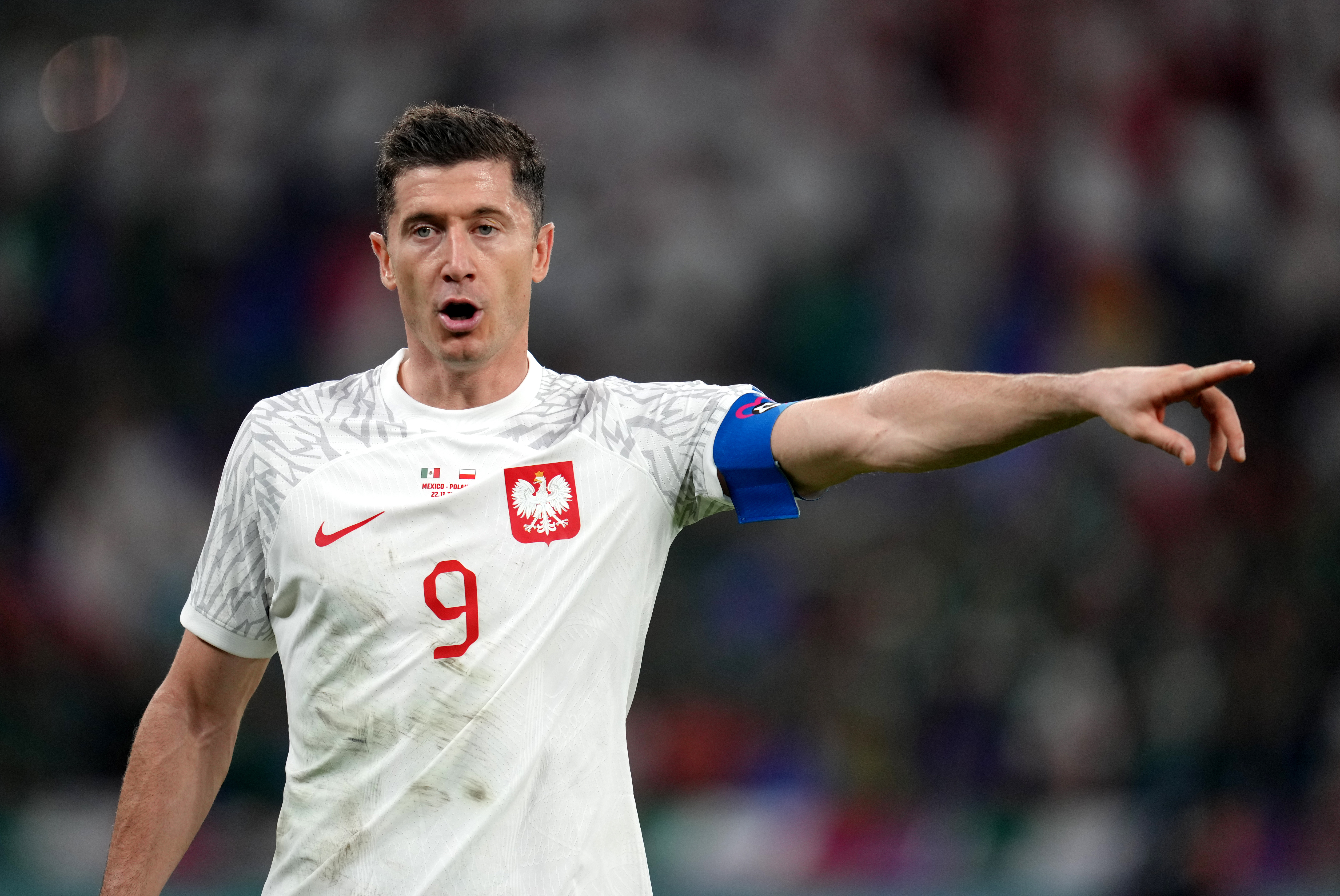 Lewandowski was the target of loud boos from the Mexican crowd