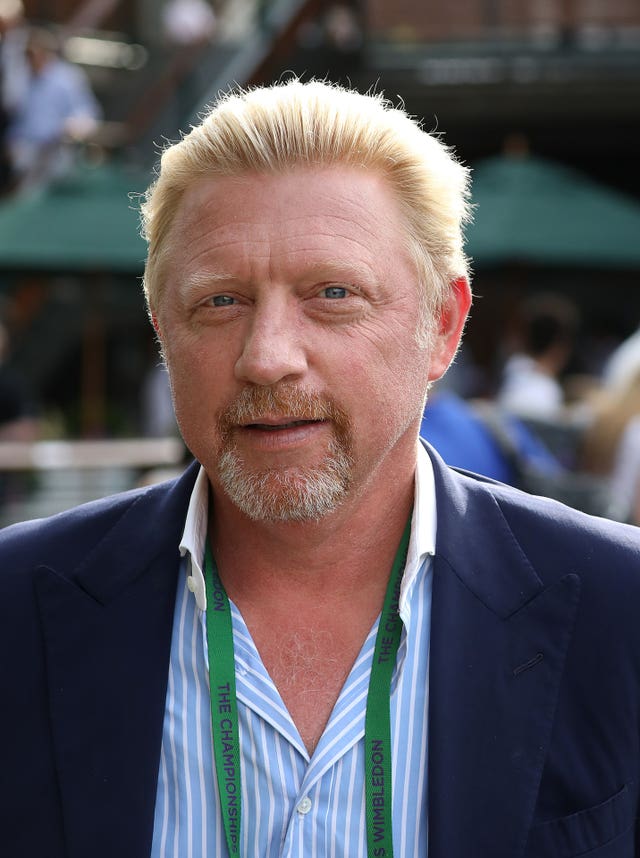 Boris Becker, pictured, was targeted by Asdrit Kapaj