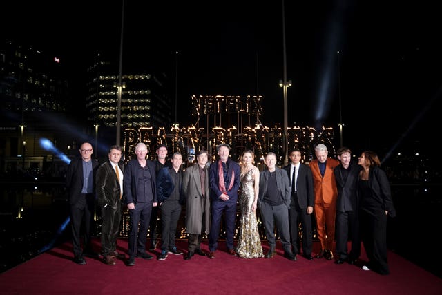 The cast and crew of Peaky Blinders: The Immortal Man