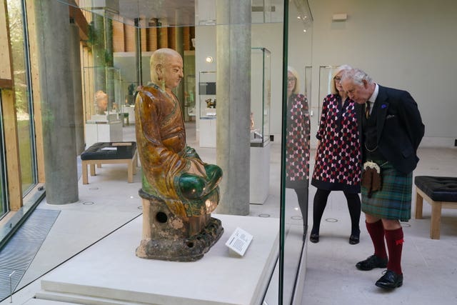 Royal visit to the Burrell Collection