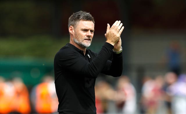 Graham Alexander is managing Salford in their first season as an EFL club (Martin Rickett/PA).