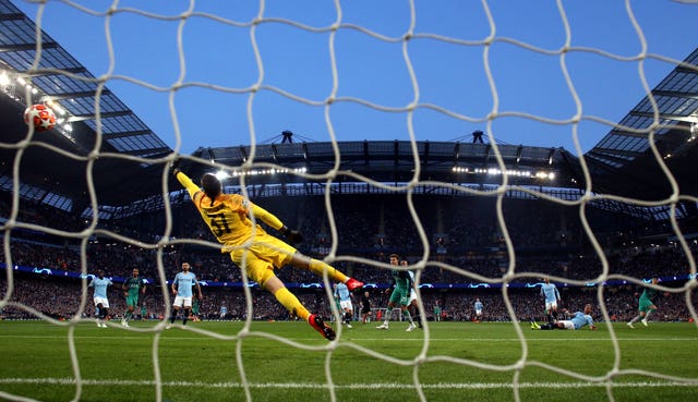 Son, far right, helped send Tottenham through to the semi-finals 