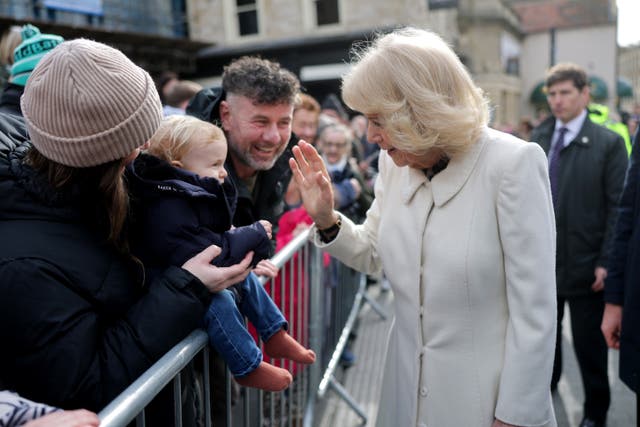 The Queen meets well-wishers during her visit to Bath