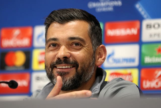 Sergio Conceicao at a press conference