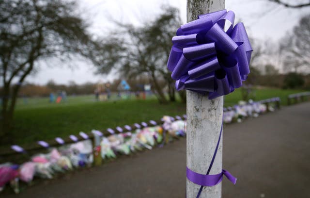 Purple bows and ribbons were attached to lamp posts and railings in Harold Hill after Jodie's death