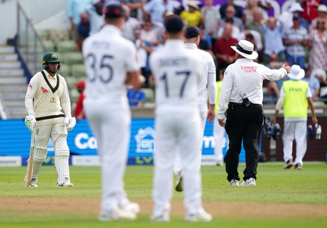 Stuart Broad oversteps