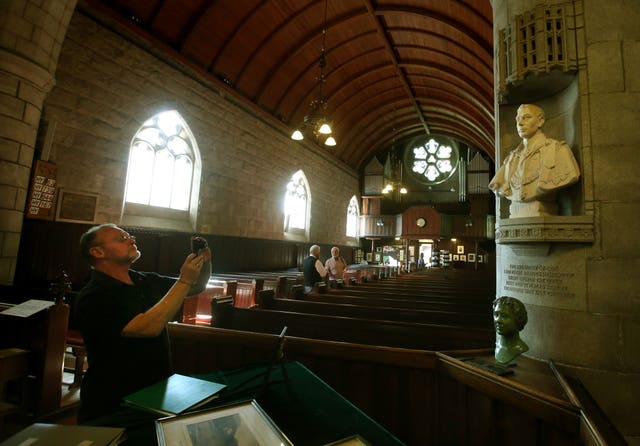 The inside of Crathie Kirk