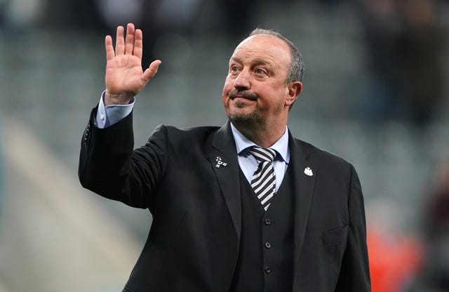 Rafael Benitez waved goodbye to Newcastle 