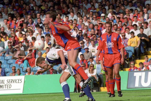 Gareth Southgate (right) in action for Crystal Palace. (PA)
