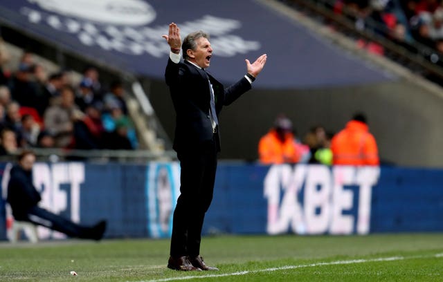 Leicester manager Claude Puel