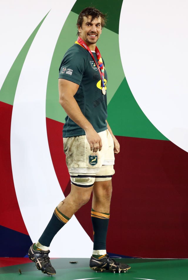 South Africa’s Eben Etzebeth said beating the British and Irish Lions was second only to winning the World Cup