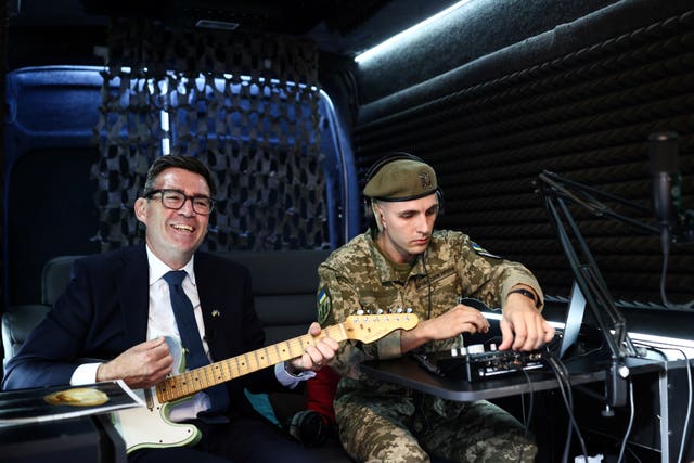 Andy Burnham visit to Ukraine