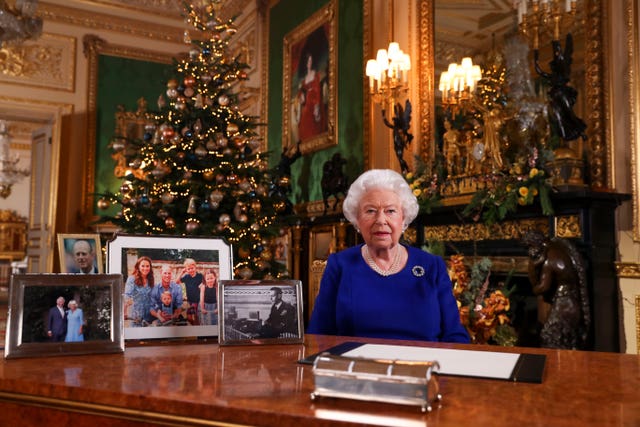 The Queen normally makes one national broadcast a year - her Christmas address to the nation. Steve Parsons/PA Wire