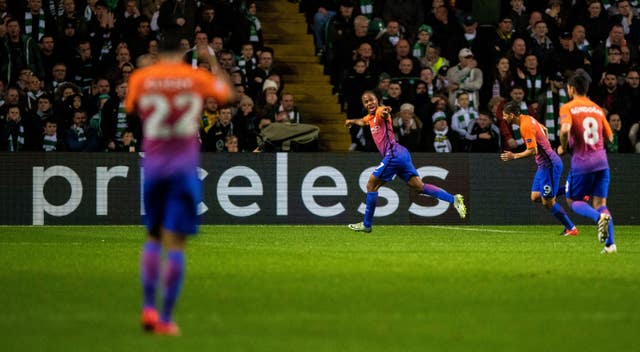 Scoring away to Celtic in 2016