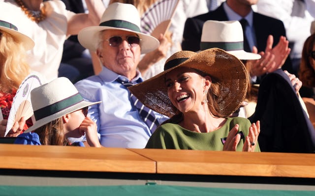 The Princess of Wales and Princess Charlotte in the royal box