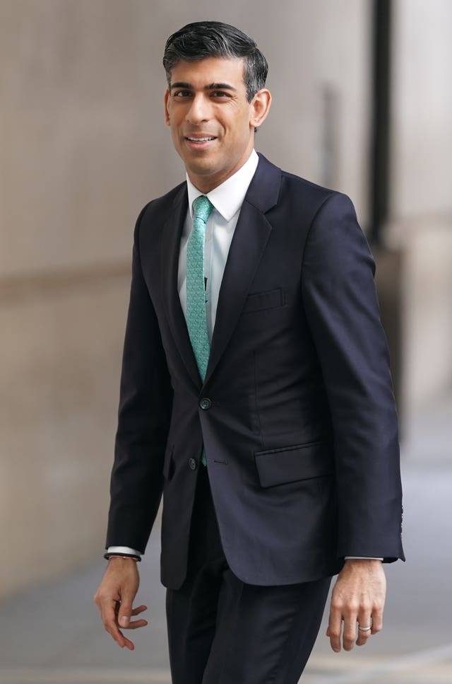 Chancellor of the Exchequer Rishi Sunak