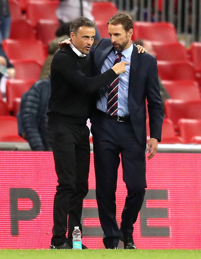 The Nations League fixture was Luis Enrique's first as Spain boss.