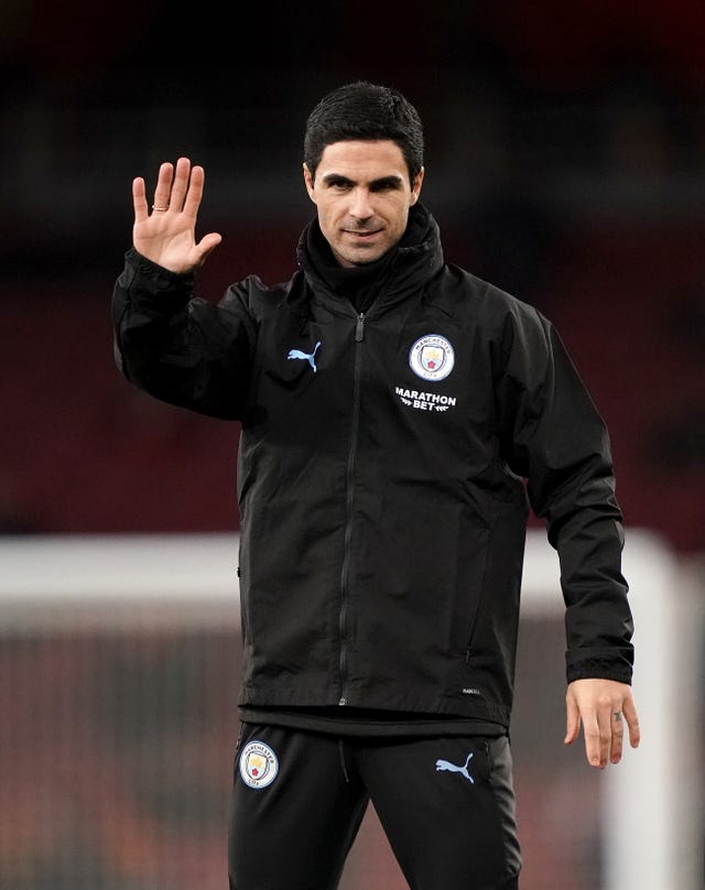 Mikel Arteta was back at the Emirates on Sunday