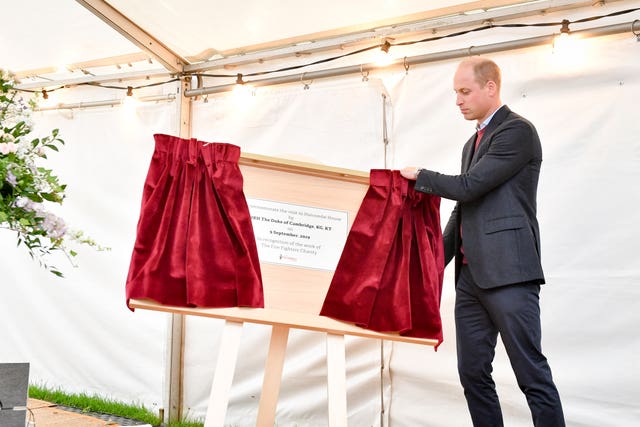 The Duke of Cambridge visit to Harcombe House