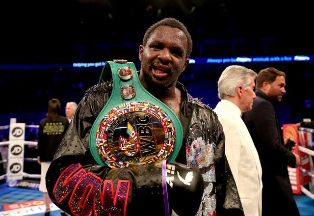 Dillian Whyte is the WBC interim heavyweight champion (Bradley Collyer/PA)